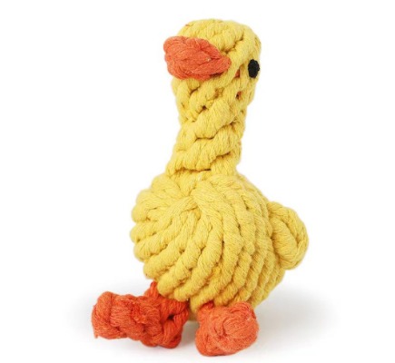 Playful Duck Rope Dog Toy - Durable Cotton Chew for Teething & Fetch