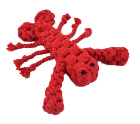 Creative Lobster Rope Dog Toy - Durable Cotton Chew for Teething & Interactive Play