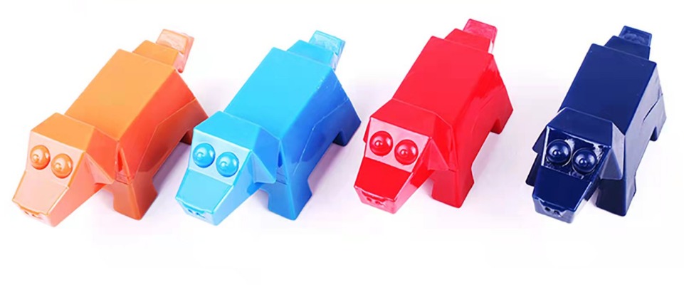 3D Low-Poly Geometric Dog Toy - Modern Origami Puppy Molar Toy & Interactive Squeaky Dental Care Che