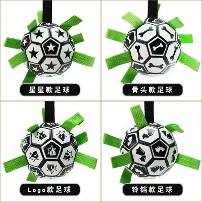 Premium TPU Dog Soccer Ball with Tabs - Size 2/3/4/5 Available, Color Box Packaging Gift Toy