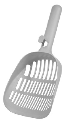 Plastic Cat Litter Scoop with Hanging Hook Durable Deep Shovel Sifter for Kitty Litter Box