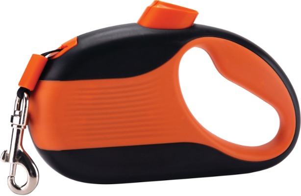Retractable Dog and Cat Leash - Ergonomic Rubber Grip Heavy Duty Pet Traction Rope With One Button L