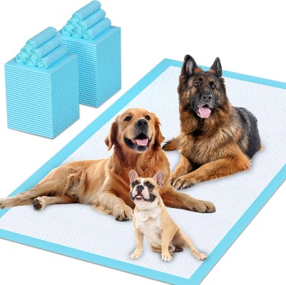 Premium Pet Training Pads, Disposable Blue Puppy Pee Underpads with Odor Lock for Dogs & Cats